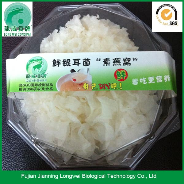 Chinese fresh white fungus_bai mu er_ benefits for skin